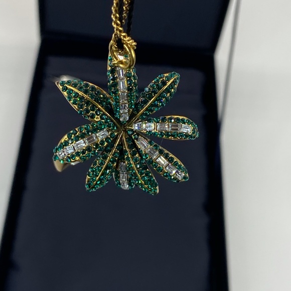 Prada Palm with Crystal in Bronze Necklace - Picture 4 of 13